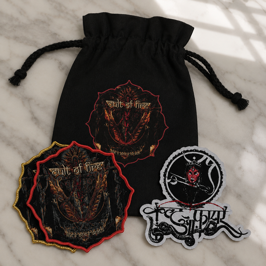 Cult of Fire – Life, Sex and Death (Cotton Bag + 2 Patches)