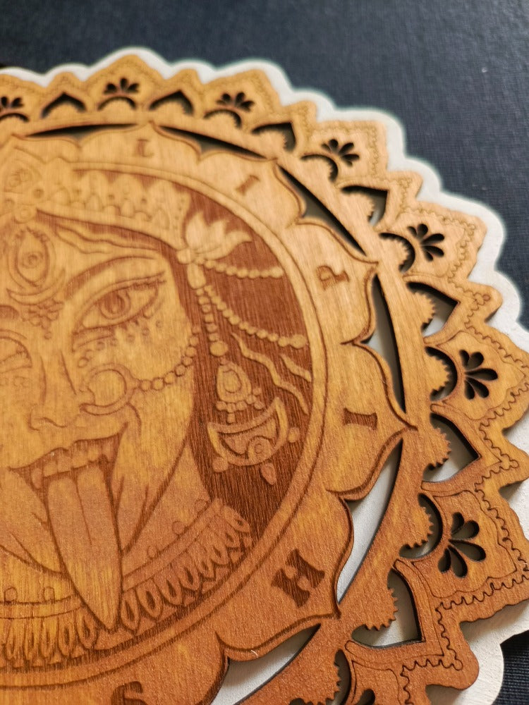 Goddess Kali Worship Mandala (25 cm)
