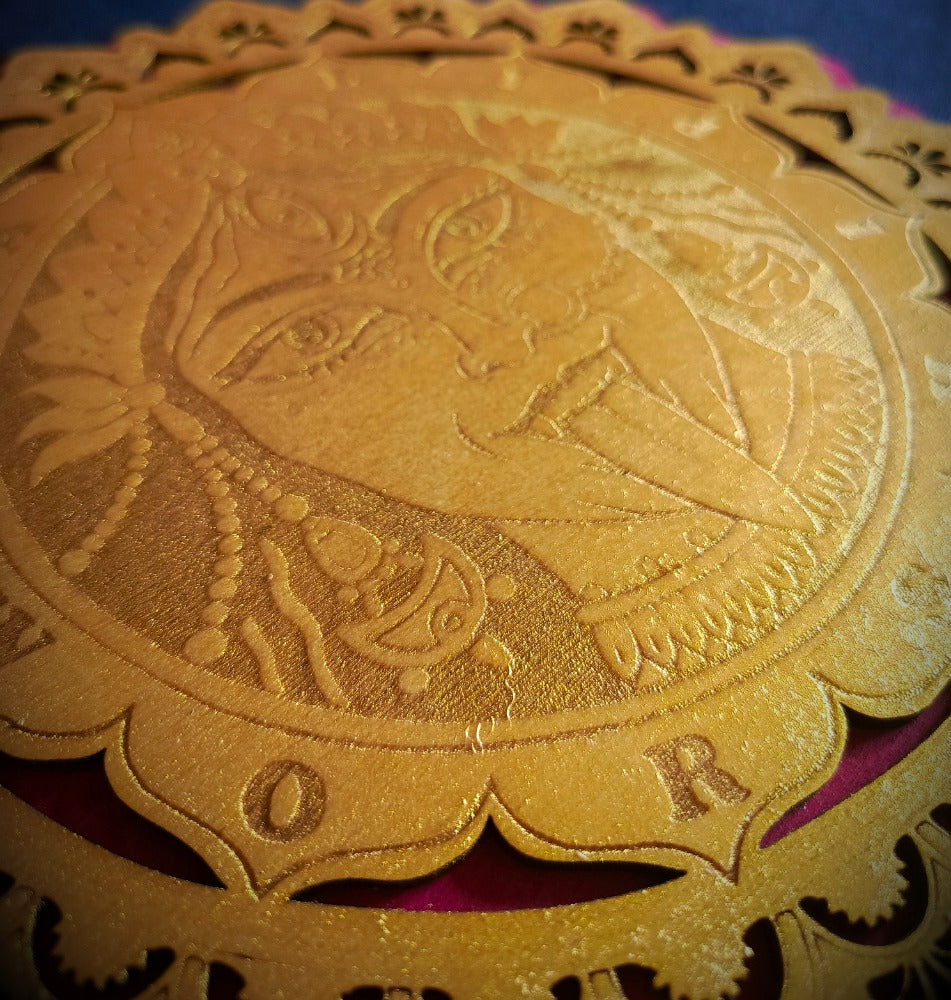 Goddess Kali Worship Mandala (25 cm)