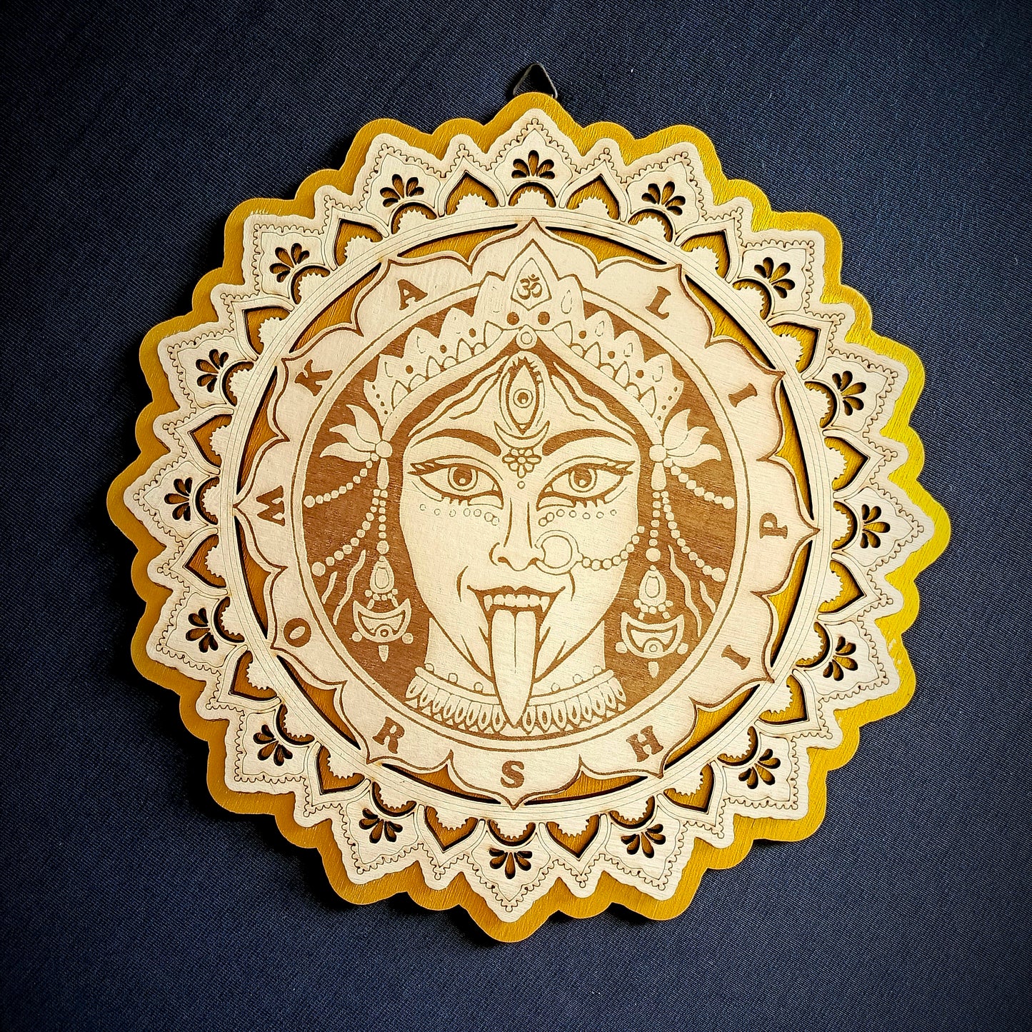 Goddess Kali Worship Mandala (25 cm)