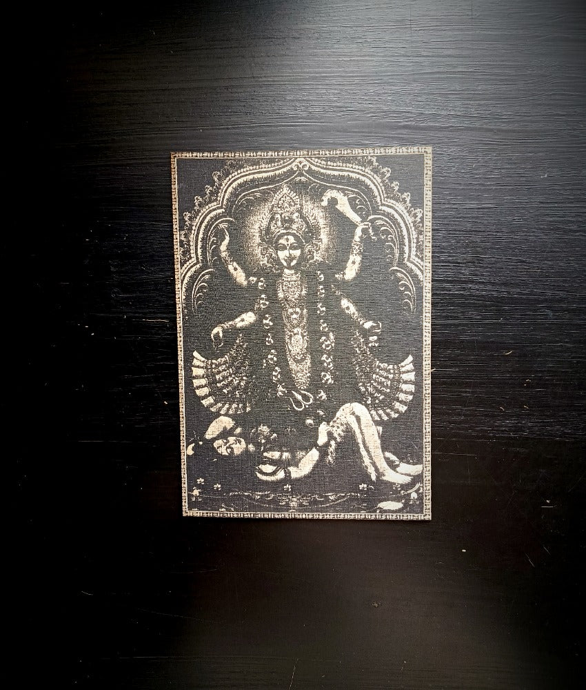 Goddess Kali Maa Wooden Wall Decor (19 cm)