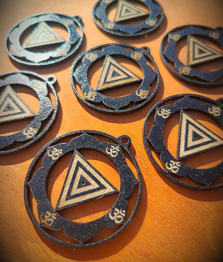 Kali Shakti Wooden Pendant (5 cm)